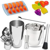 Kit Coqueteleira Caipirinha Drinks Bar Profissional Inox Kit Coqueteleira Caipirinha Drinks Bar Profissional Inox