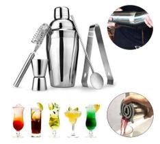 Kit Coqueteleira com 5 Peças em Aço InoX - UnyHome