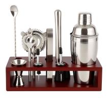 Kit Coqueteleira Completo Bartender Woodline 10 Peças - Mori Kit Coqueteleira Completo Bartender Woodline 10 Peças - Mori