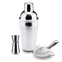 Kit Coqueteleira Dosador e Coador Aço Inox Weck