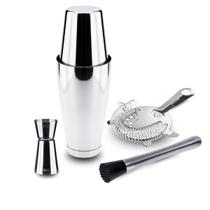 Kit Coqueteleira Dosador e Coador Socador Profissional Weck