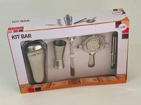Kit Coqueteleira Drinks Barman 5 Peças de Inox - Casita Kit Coqueteleira Drinks Barman 5 Peças de Inox - Casita