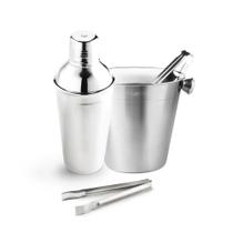 Kit Coqueteleira E Balde Para Gelo Multilaser Prata Kit Coqueteleira E Balde Para Gelo Multilaser Prata