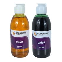 Kit Corante Líquido para Velas Saramanil 100ml - 2 Cores