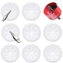 Kit Cord Hider BGHEOUYV, pacote com 8, orifício de 6 cm com furadeira