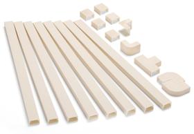 Kit Cord Hider ZHiYo de 3,2 m para TV na parede, gerenciamento de cabos, bege Kit Cord Hider ZHiYo de 3,2 m para TV na parede, gerenciamento de cabos, bege