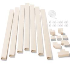 Kit Cord Hider ZHiYo para TV na parede Cable Management Beige Kit Cord Hider ZHiYo para TV na parede Cable Management Beige