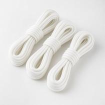 Kit Corda Para Varal 60 Metros Branco 3mm Reforçada Modelo Trançado Premium Para Parede e Teto Quantidade:60 Metros Kit Corda Para Varal 60 Metros Branco 3mm Reforçada Modelo Trançado Premium Para Parede e Teto Quantidade:60 Metros