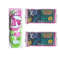 Kit Corda Varal 10 Metros E 24 Prendedores Plástico Grande Kit Corda Varal 10 Metros E 24 Prendedores Plástico Grande