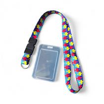 Kit Cordão de Deficiências Ocultas Dupla Face com Porta Crachá Vertical Transparente