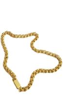 Kit Cordão Pulseira Pingente Banhado A Ouro 18K Modelo Friso Kit Cordão Pulseira Pingente Banhado A Ouro 18K Modelo Friso
