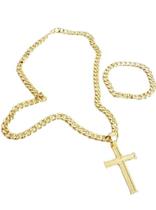 Kit Cordão Pulseira Pingente Pitbull 10Mm Banhado A Ouro 18K Kit Cordão Pulseira Pingente Pitbull 10Mm Banhado A Ouro 18K