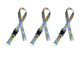 Kit Cordões P/ Autismo, Deficiências Ocultas e TDAH - 3 Un