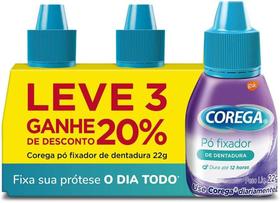 Kit Corega Pó 22g 20% de Desconto 3 unidades 22g