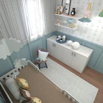 Kit Cori com Cama Solteiro e Armário Baixo Montessoriano