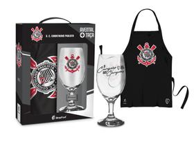 Kit Corinthians Avental E Taça Oficial Presente