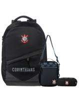 Kit Corinthians Mochila Esportiva + Lancheira + Estojo Duplo Kit Corinthians Mochila Esportiva + Lancheira + Estojo Duplo