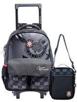 Kit Corinthians Mochila Rodas + Lancheira Térmica Original