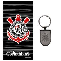 Kit Corinthians Oficial - Toalha De Banho Buettner + Chaveiro - Adultos