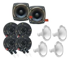 Kit corneteira 4x2 compet completo corneta aluminio cor:branco