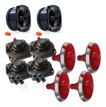 Kit corneteira 4x2 unlike 400 completo corneta aluminio cor:vermelho Kit corneteira 4x2 unlike 400 completo corneta aluminio cor:vermelho