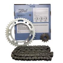 Kit Coroa Corrente Pinhão Gsw Adv 350 com Retentor Kit Coroa Corrente Pinhão Gsw Adv 350 com Retentor