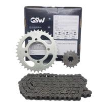 Kit Coroa Corrente Pinhão Gsw RD RD-Z 125 135 Sem Retentor Kit Coroa Corrente Pinhão Gsw RD RD-Z 125 135 Sem Retentor