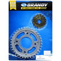 Kit coroa e pinhao brandy cb400 (para corrente 530)