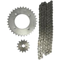 Kit coroa e pinhão Honda Biz 125 2005 a 2016 Nakata TM10100