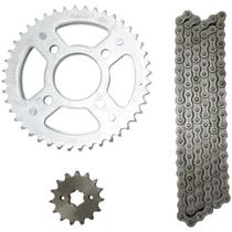 Kit coroa e pinhão Honda Cg 160 Titan 2015 a 2018 Nakata