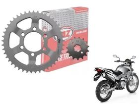 Kit Coroa E Pinhao Vaz Aço 1045 Honda Nxr 125 150 Bros