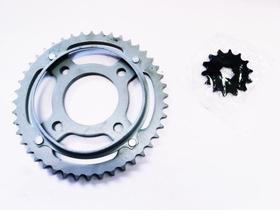 Kit Coroa e Pinhão Yamaha YBR 125 - Vaz