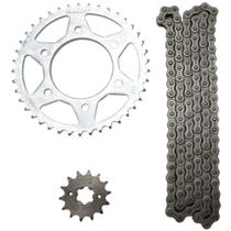 Kit coroa e pinhão Yamaha Ys 150 Fazer 2013 a 2015 Nakata