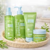 Kit Corpo Completo 4x1 Hidratante + Esfoliante + Body Splash + Sabonete Líquido Pele Macia Cheirosa Green Breeze