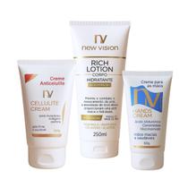 Kit Corporal com Creme Firmador, Anticelulite e Creme Para Mãos