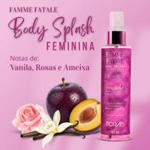 Kit Corporal Femme Fatale Feminina de Rosas e Ameixa Poran - Iluminador, Hidratante, Body Splash Kit Corporal Femme Fatale Feminina de Rosas e Ameixa Poran - Iluminador, Hidratante, Body Splash