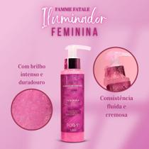Kit Corporal Femme Fatale Feminina de Rosas e Ameixa Poran - Iluminador, Hidratante, Body Splash Kit Corporal Femme Fatale Feminina de Rosas e Ameixa Poran - Iluminador, Hidratante, Body Splash