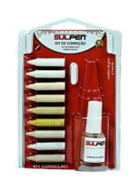 Kit Correção para MDF com 20 Gizes e Verniz