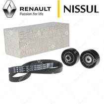 Kit Correia Ar Cond + Direção Hidráulica - Renault Sandero Logan Clio Kangoo 1.0 16V - 7701477533