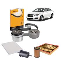Kit Correia Dentada Cruze 1.8 16v 2011 à 2017 Filtro Tensor