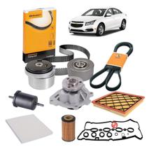 Kit Correia Dentada Cruze 1.8 16v Filtro Bomba Junta Poly v