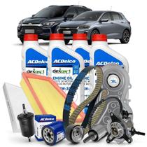 Kit Correia Dentada Óleo Filtros Onix Tracker 1.0 3cc Turbo