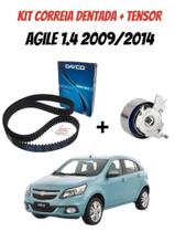 Kit correia dentada + tensor Agile 1.4 2009 - 2014 Kit correia dentada + tensor Agile 1.4 2009 - 2014