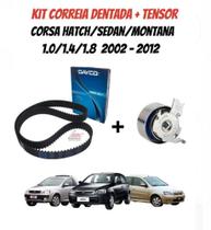 Kit correia dentada + tensor Corsa Hatch / Sedan / Montana 1.0/1.4/1.8 2002 - 2012