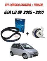 Kit correia dentada + tensor Idea 2005 - 2010 1.8 8V motor SOHC
