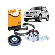 Kit Correia Dentada Tensor Pajero Tr4 2003 Polia Alternador