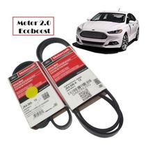 Kit Correia Do Ar Condicionado E Correia Do Motor ( Fusion 2013 A 2017 - Ecoboost 2.0 Gasolina ) Marca: Original Codigo Sku: KIT187