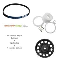 Kit Correia Estriada Poli V Polia e Jogo De Cames Completo Compatível Brastemp e Consul Kit Correia Estriada Poli V Polia e Jogo De Cames Completo Compatível Brastemp e Consul