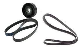 Kit Correia Poly V Alternador e Direção e Polia Jac J3 J5