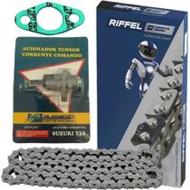Kit Corrente Comando, Acionador Tensor, Junta Intruder 125